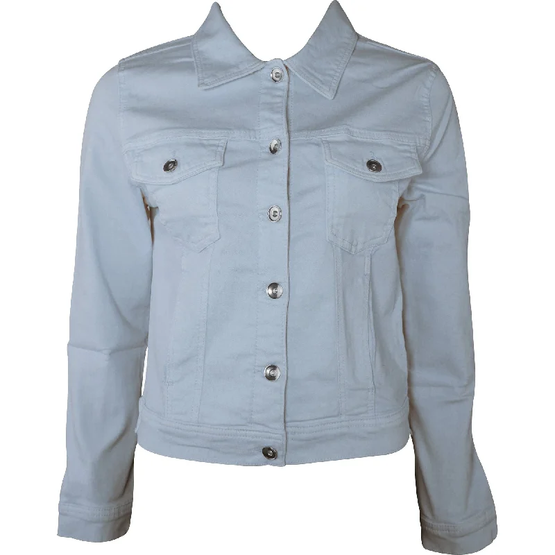 Amara Reya AR Feather Womens Denim Jacket - Blue