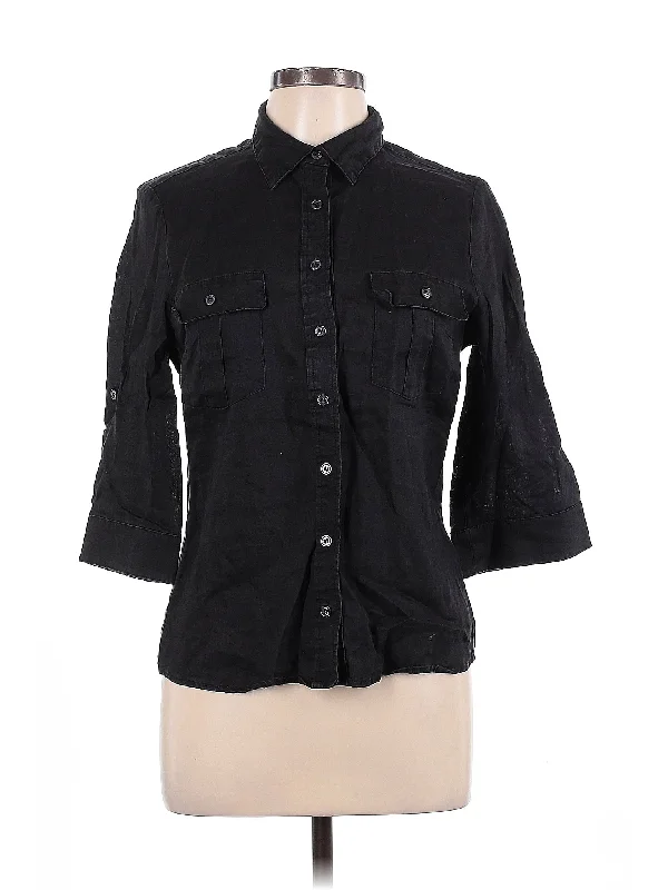 3/4 Sleeve Button Down Shirt