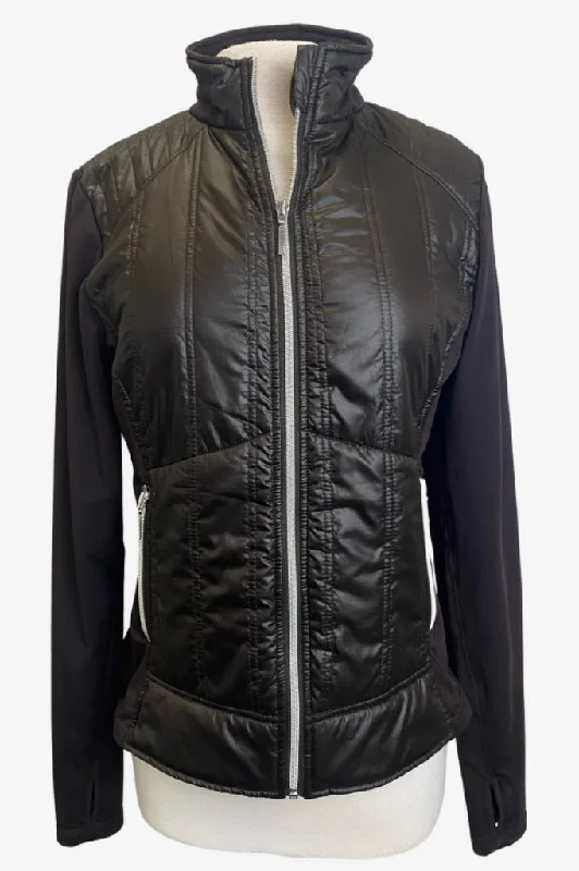 GGBlue Full-Zip Chocolate Brown Quilted & Knit Jacket Size L  MSP$130