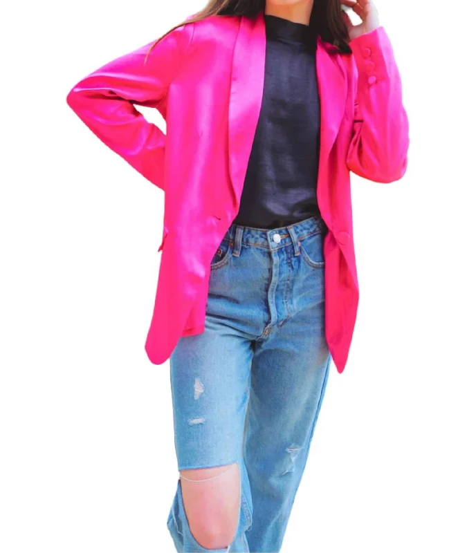 Electric Blazer In Fucshia