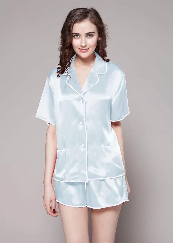 22 Momme Contra Short Silk Pajama Set