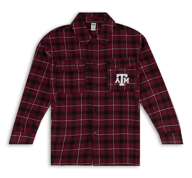 Texas A&M Boyfriend Plaid Nightshirt