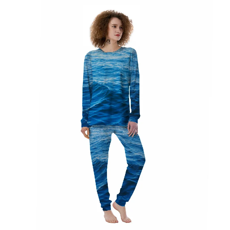 Surface Ocean Print Women's Pajamas