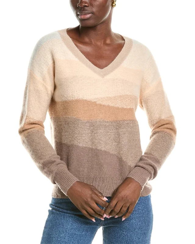 Naadam Desertscape V-Neck Cashmere Sweater