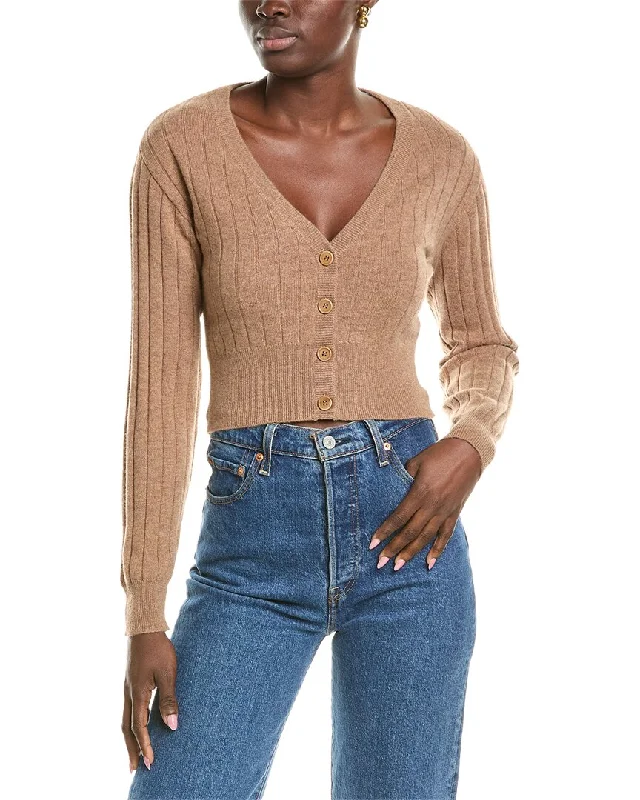 Naadam Ribbed Wool & Cashmere-Blend Cardigan