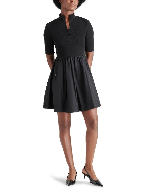 Steve Madden Berlina Ribbed Bodice Mini Dress