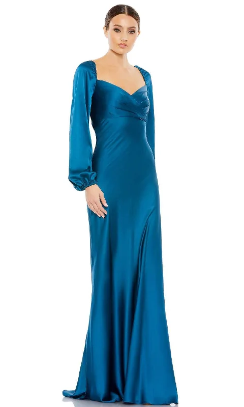 Ieena Duggal 49519 - Queen Anne Satin Formal Gown