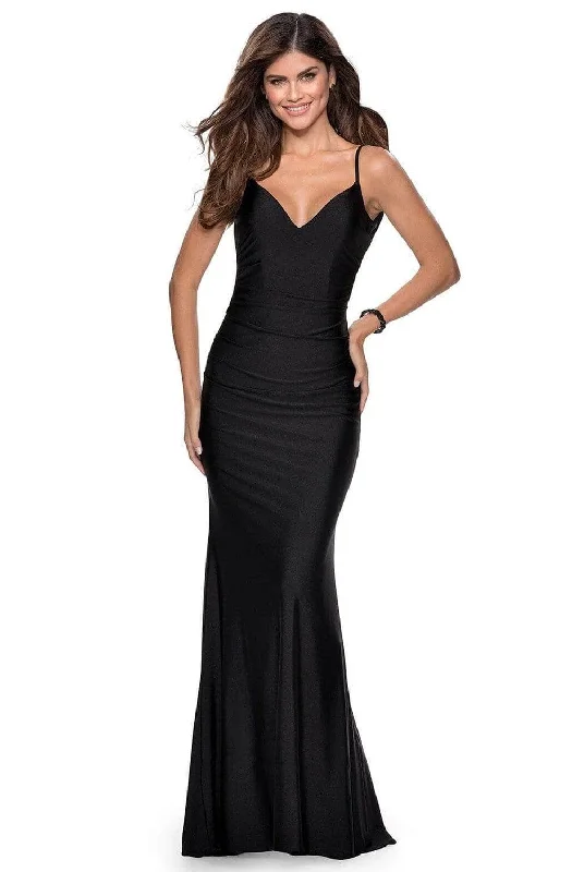 La Femme 28287SC - Backless Long Evening Dress