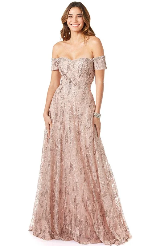 Lara Dresses 29354 - Embellished Sweetheart Long Dress