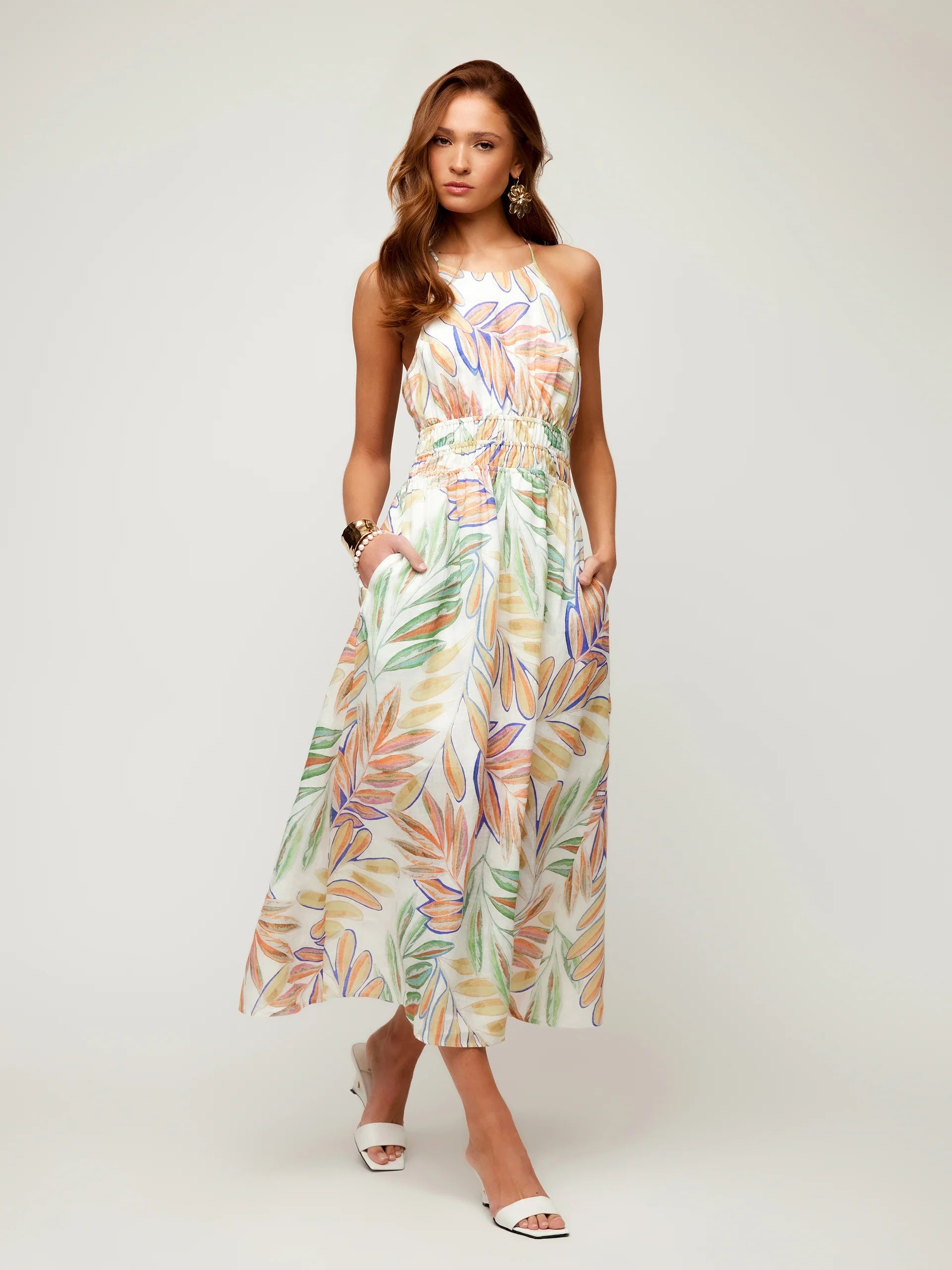 Fifteen Twenty Eden Midi Dress - Print