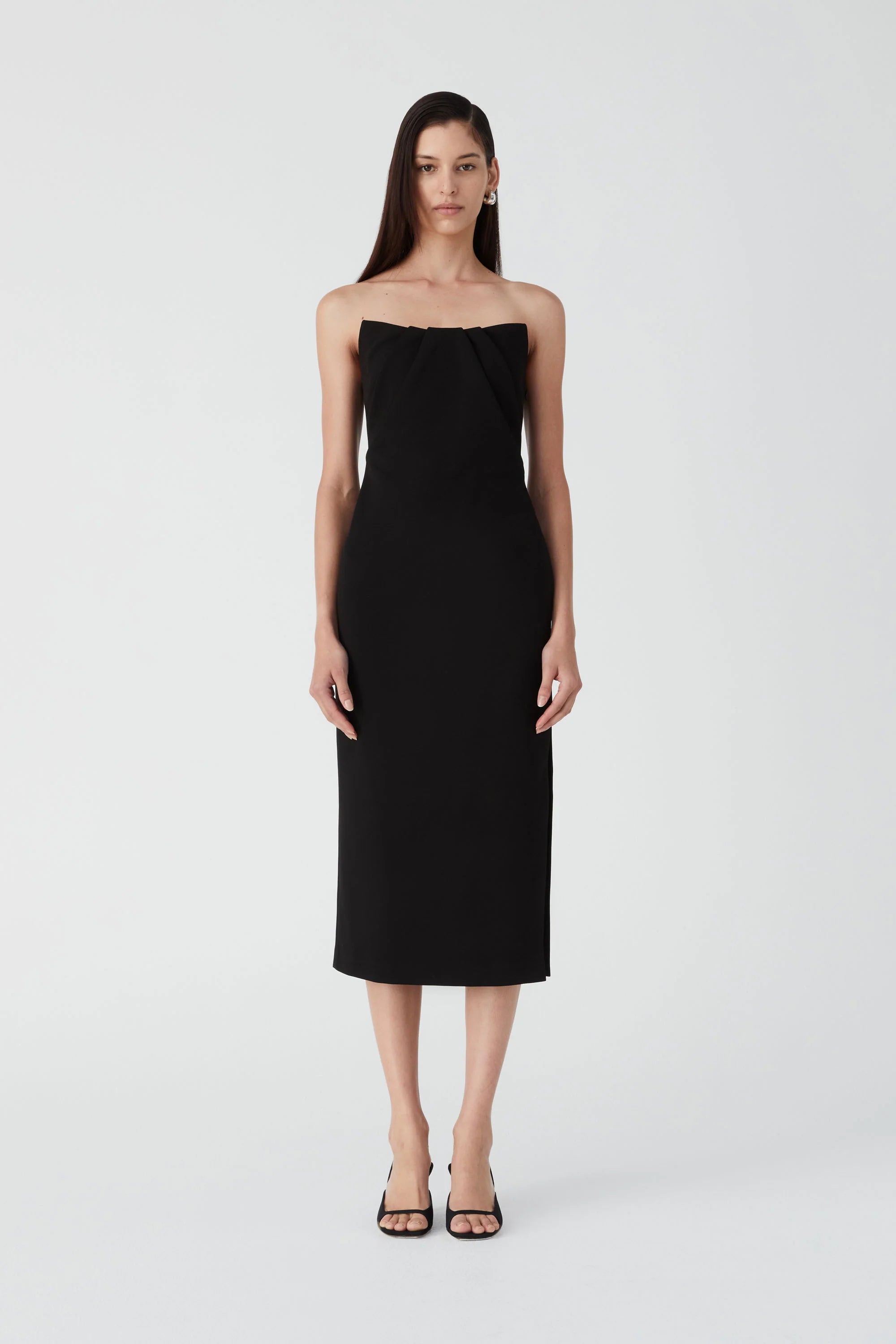 MISHA Marcy Midi Dress - Black