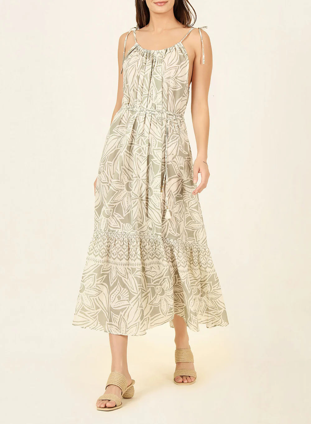 OMIKA Mariana Midi Dress - Martina In Agave