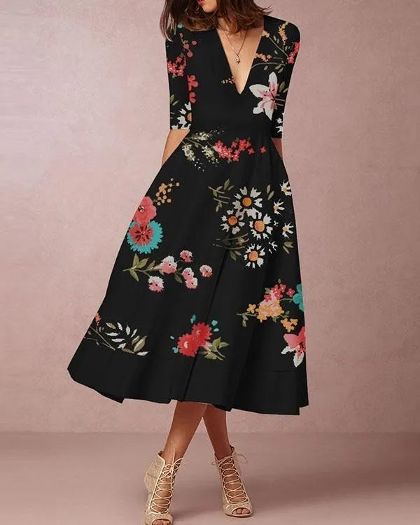 Jane| Printed Elegant Women Fashion Dresses