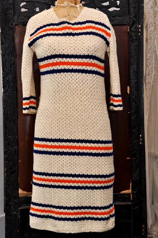 1960s Crochet Mod Dress