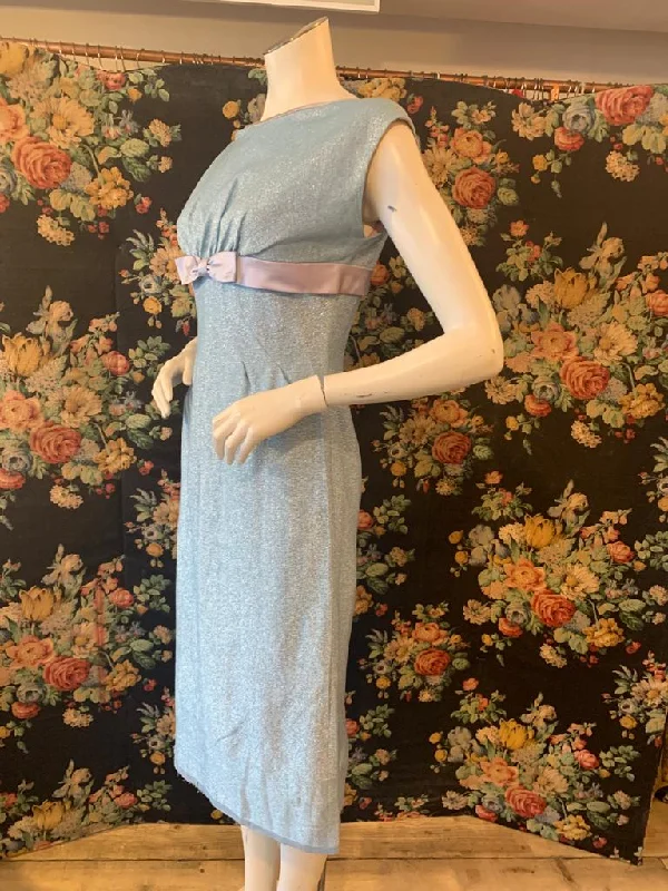 1960s Lurex Mid-Length Wiggle Dress by Blanes