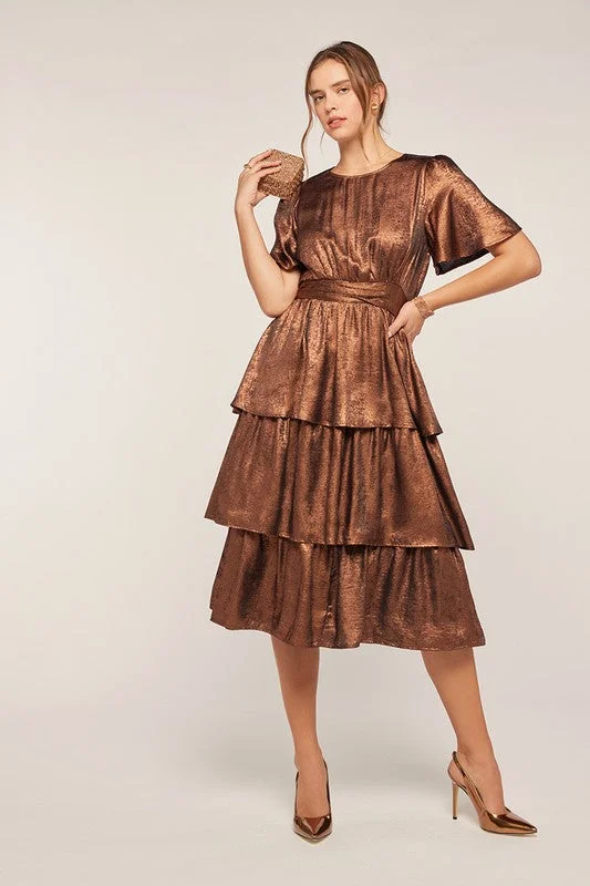 Belle Metallic Dress