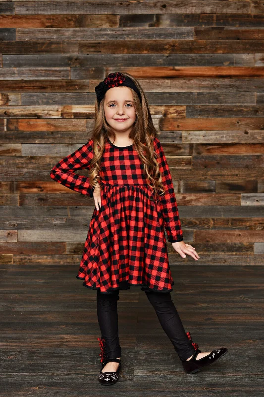 Serendipity Buffalo Plaid Dress