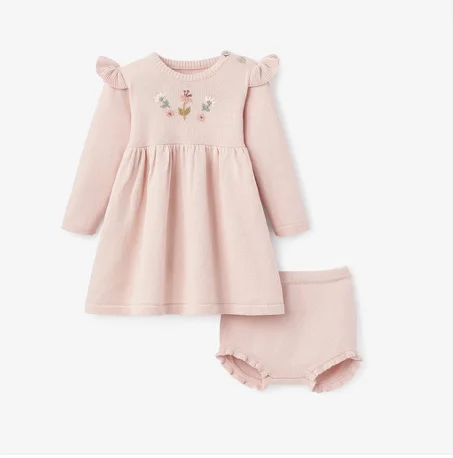 Flower Dress With Bloomer Set by Baby Needs/Elegant Baby