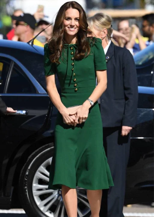 green Kate Middleton inspired dress