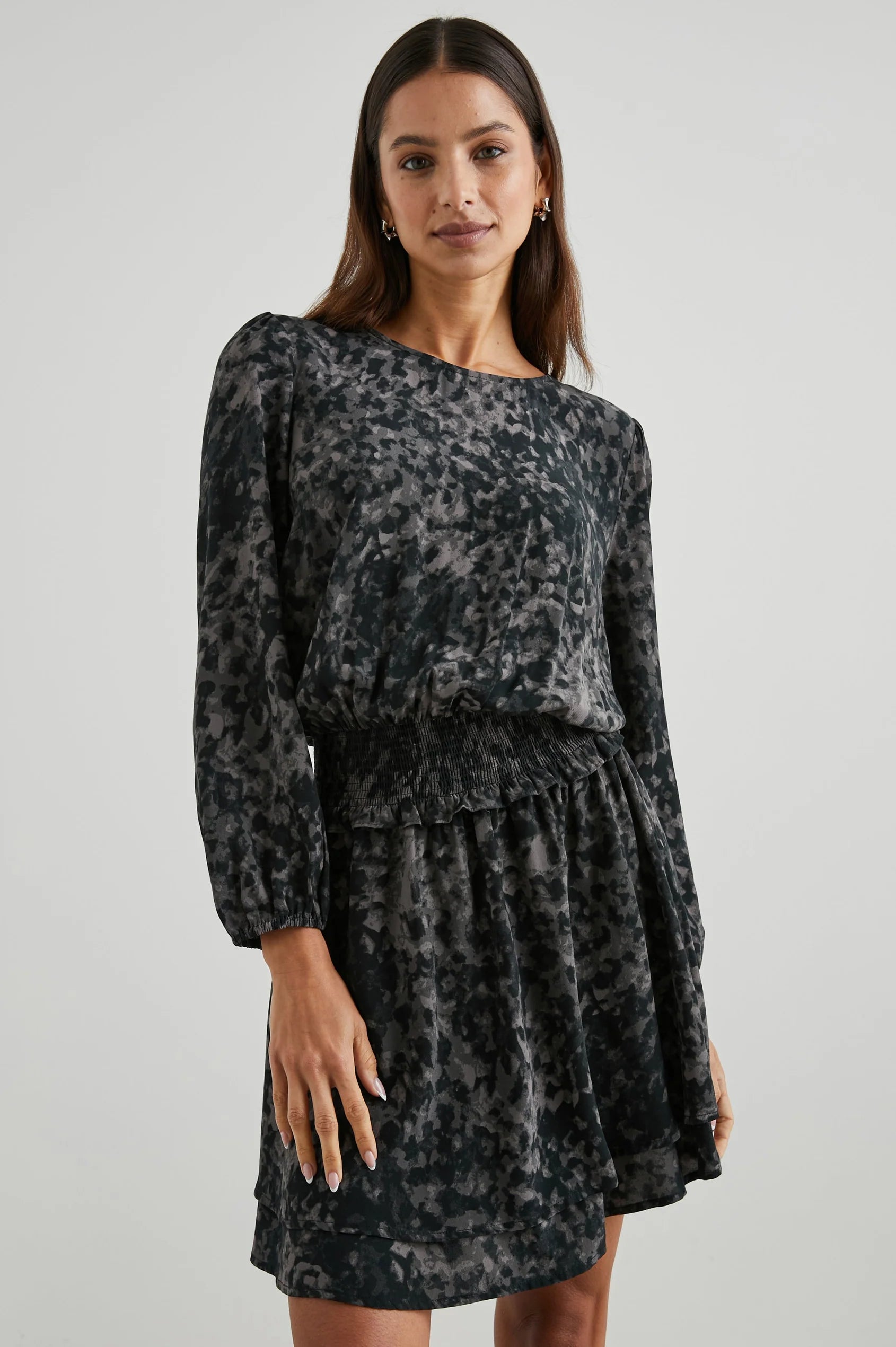 Inez Charcoal Tortoise Dress