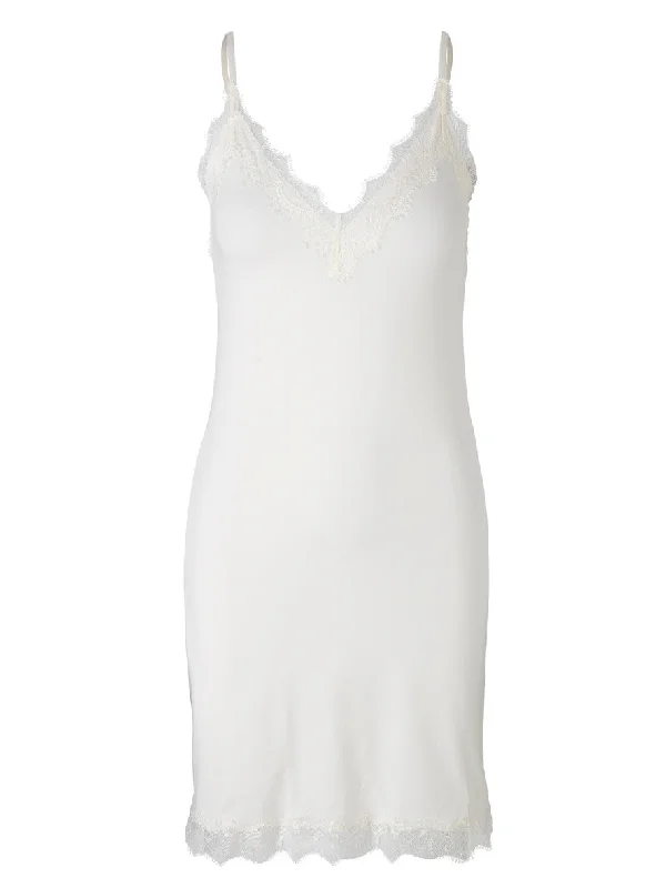 Strappy Ivory Slip Dress