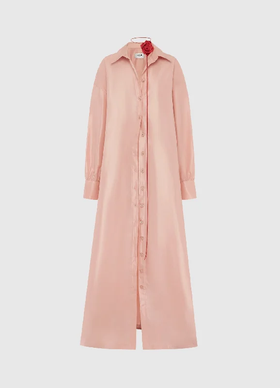 Madeline Coat Dress - Light Rose