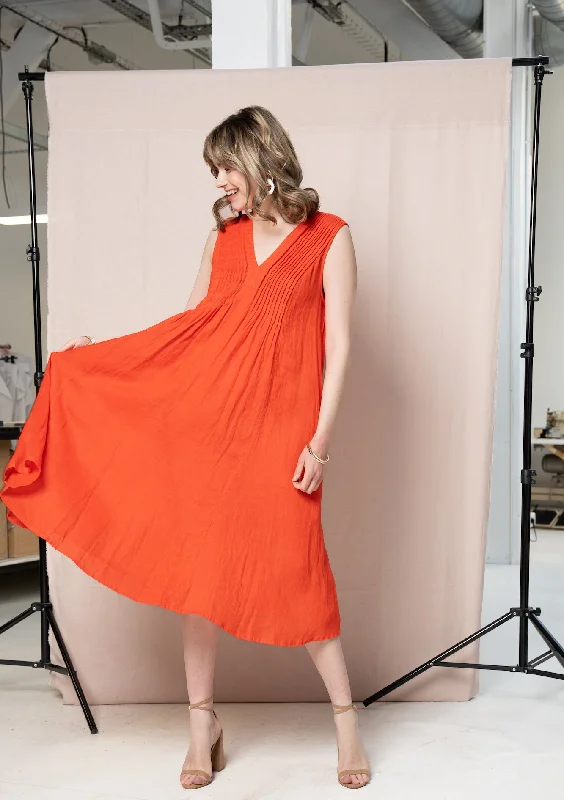 Marie Orange Dress