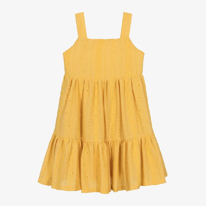 Yellow Knitted Summer Dress