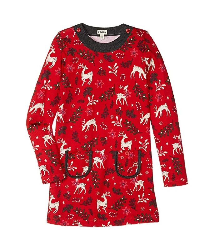 Hatley Mistletoe Deer Mod Dress