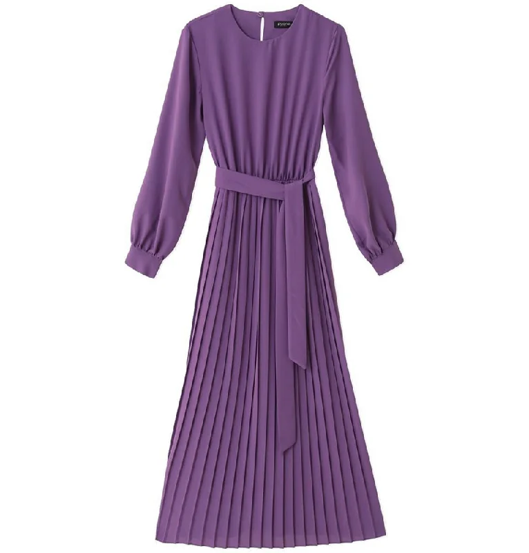 Modest Women's Simple Dress M12456 Light Purple