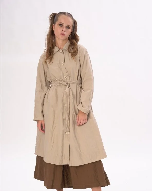 Organic Cotton Belted Smock Dress