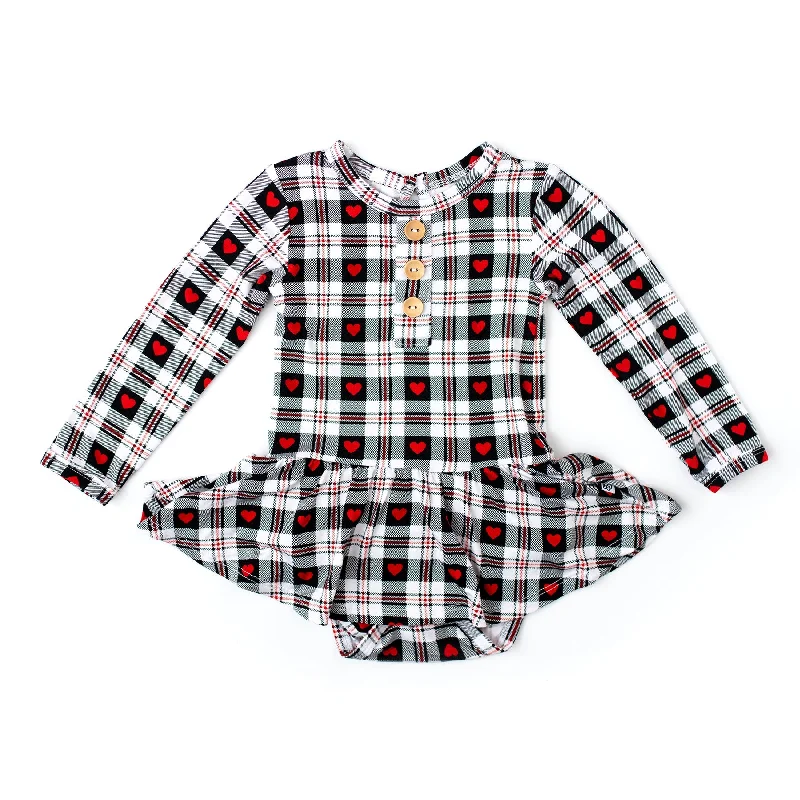 Plaid About You Ruffle Dress by Little Bum Bums