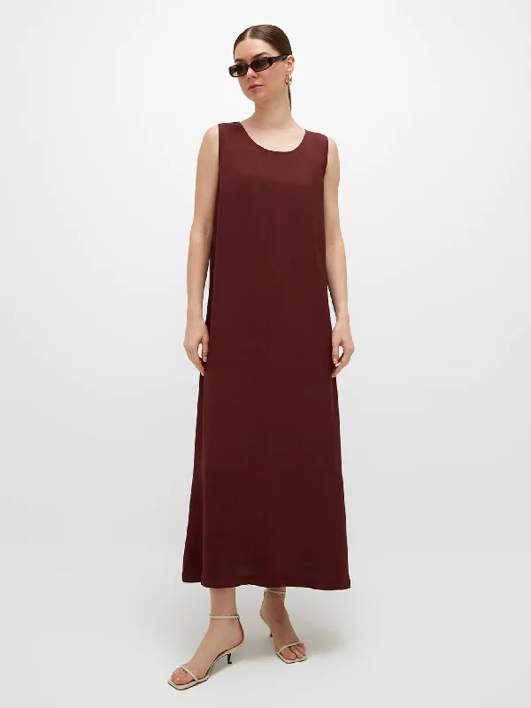 Rabea Dress - Burgundy