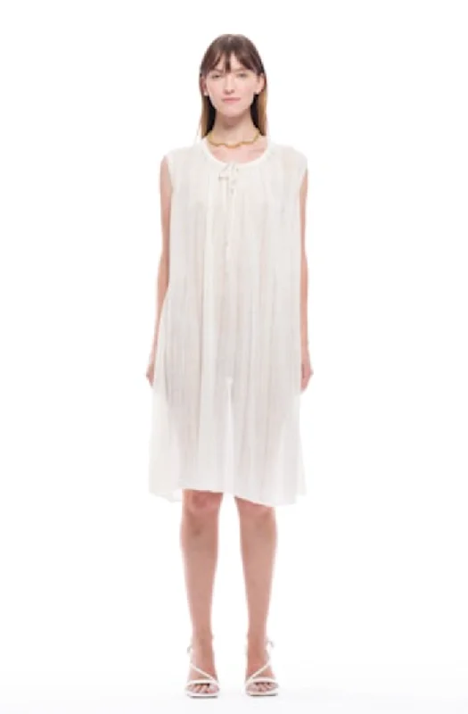 River Knit Dress in Cream | Toit Volant