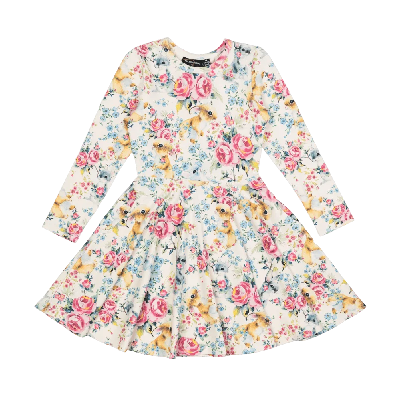 Rose Bunny Waisted Dress by Rock Your Baby