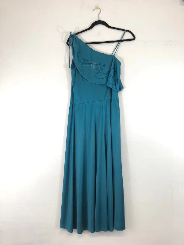 Teal 70s Disco Dress