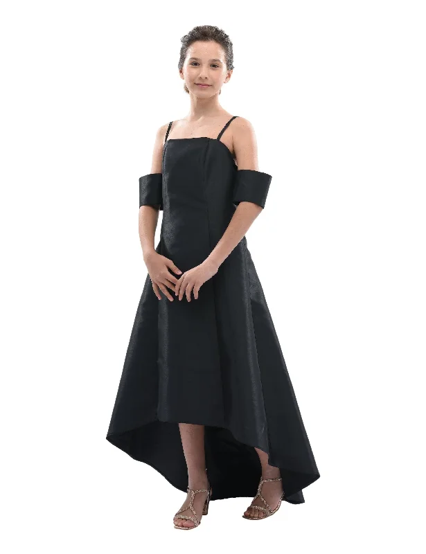 Black Bexley Hi-low Gown