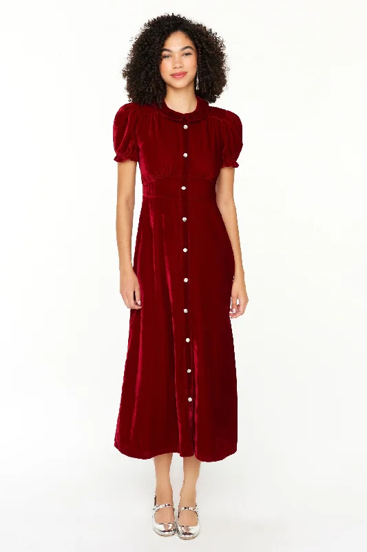 Velvet Riley Dress w. Collar