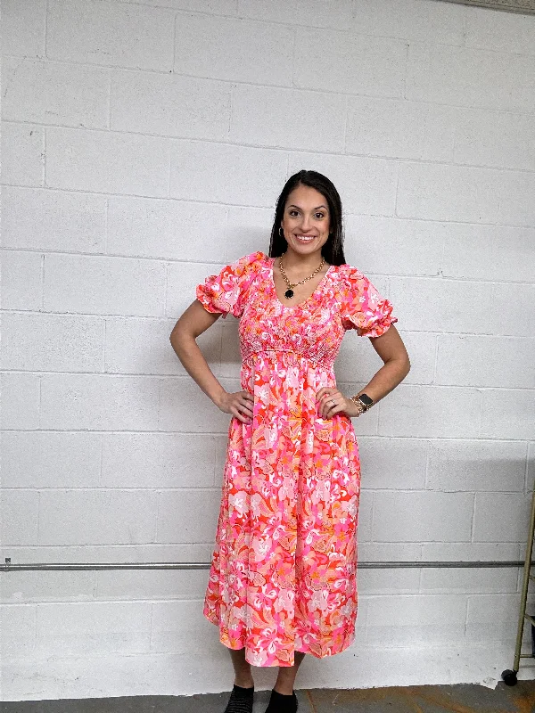 Jodifl Hot Pink Maxi Dress