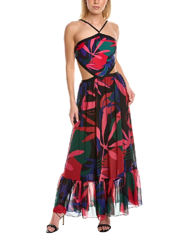 PatBO Rio Halter Maxi Dress