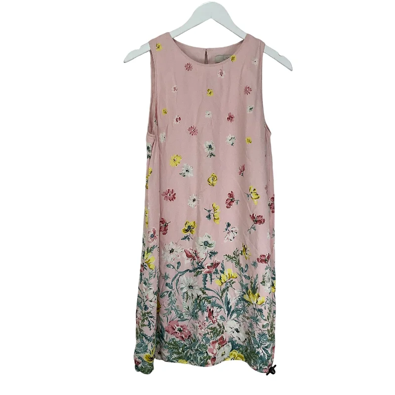 Dress Casual Midi By Loft In Pink, Size: 10