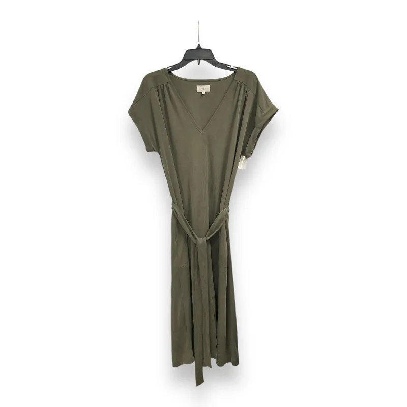 Dress Casual Midi By Lou And Grey In Green, Size: L